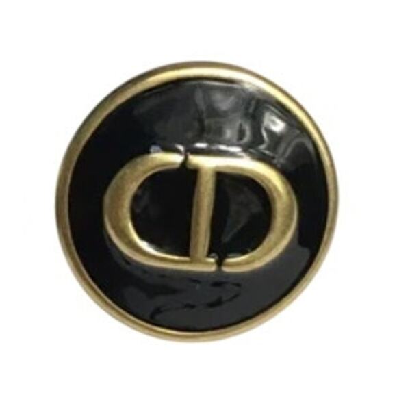 Christian Dior Black CD Signature Stud Earring (CDXX013) - Picture 2 of 6